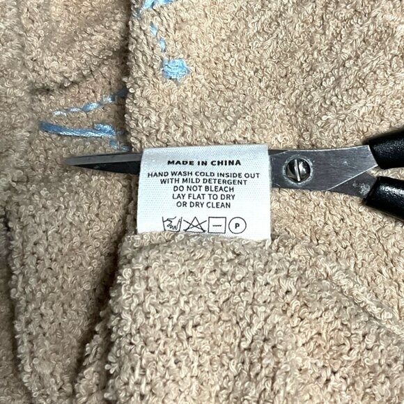 NWT Lingua Franca Miller Bouclé Knit Polo Shirt Sable Beige Size M Medium - Picture 9 of 9